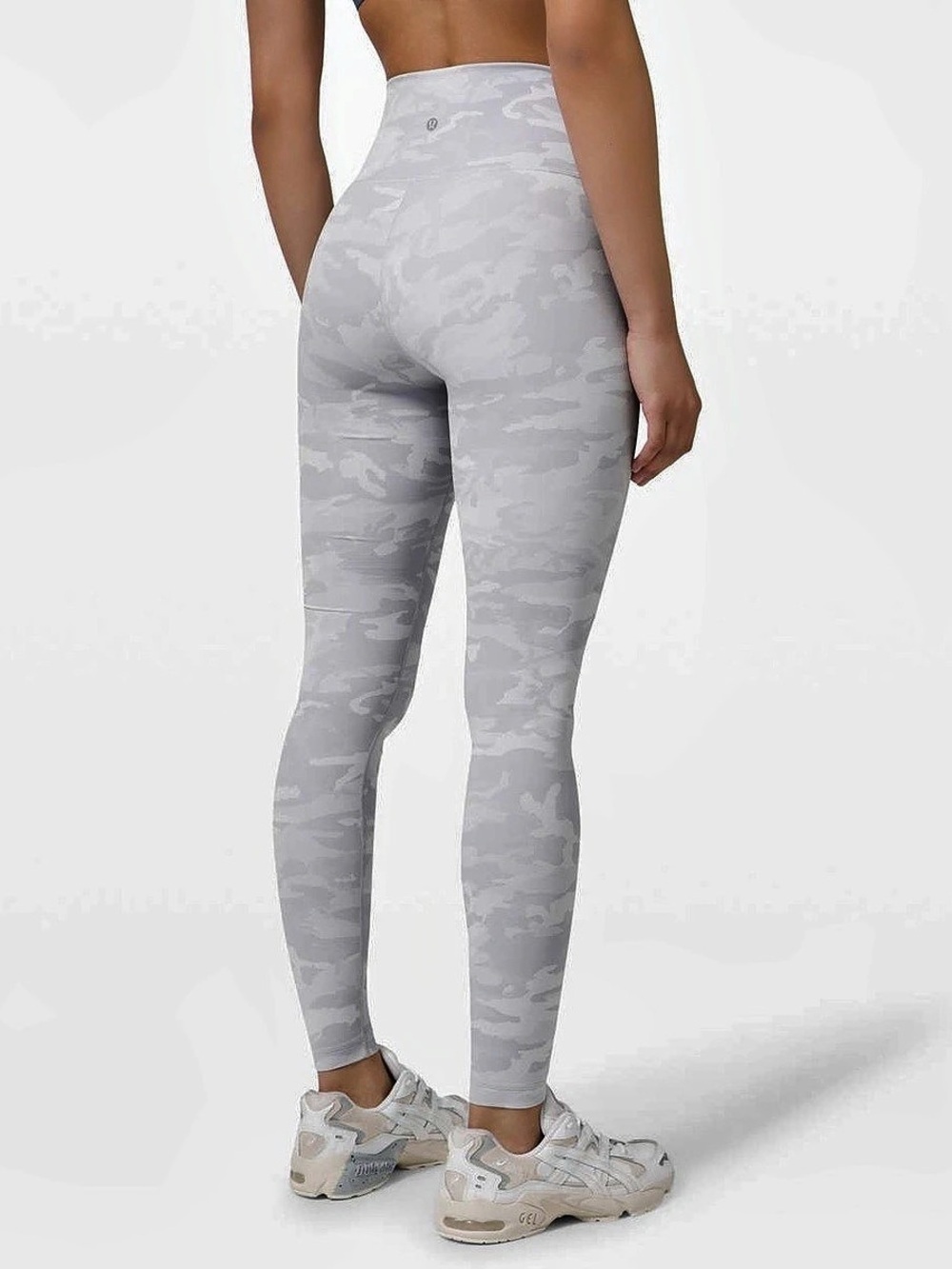 lululemon Wunder Under High-Rise Pant 28" Camo Leggings Gray Size 4